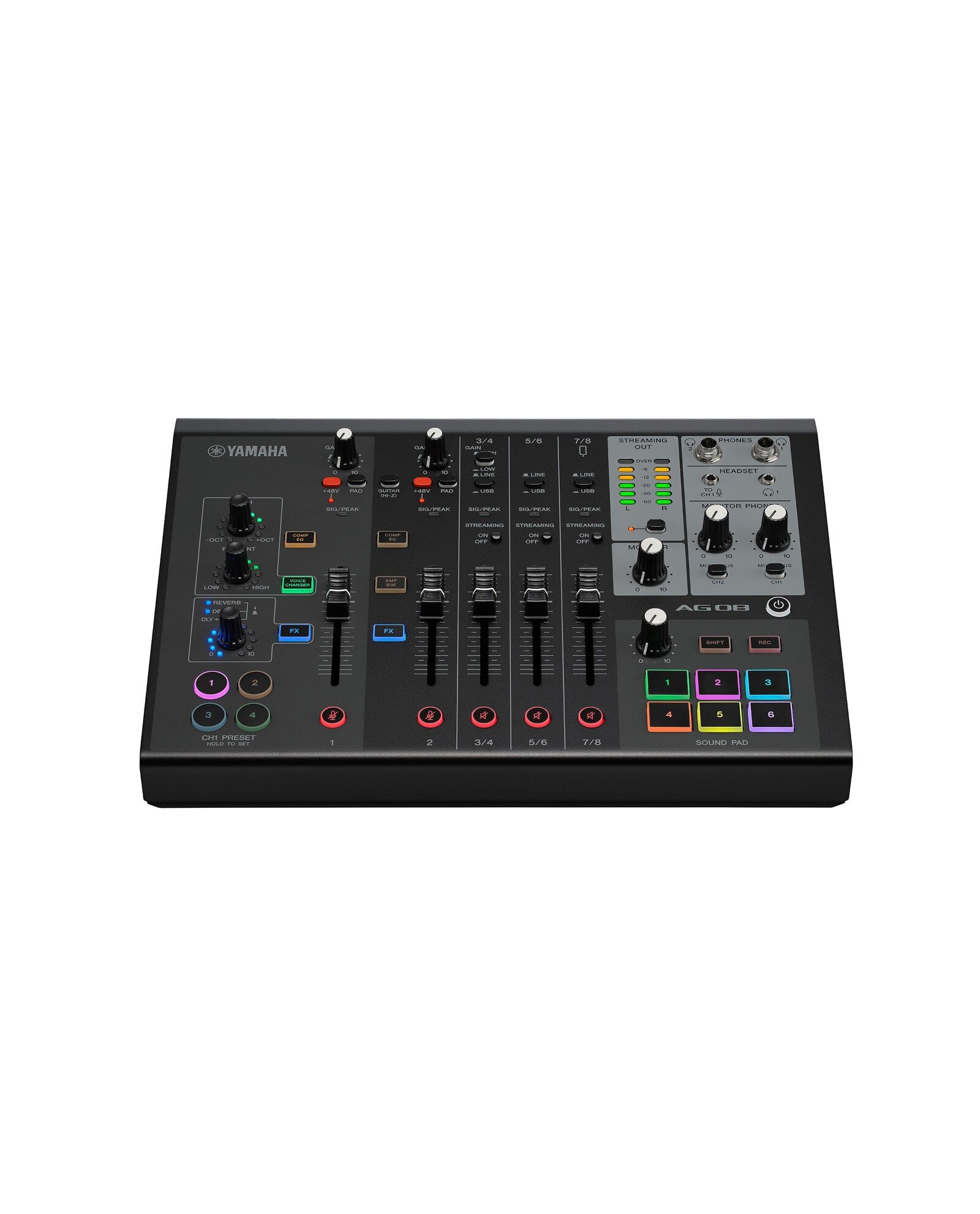 YAMAHA AG08 インターフェース Amazon | Yamaha AG08 ホワイト 8チャンネル ライブ